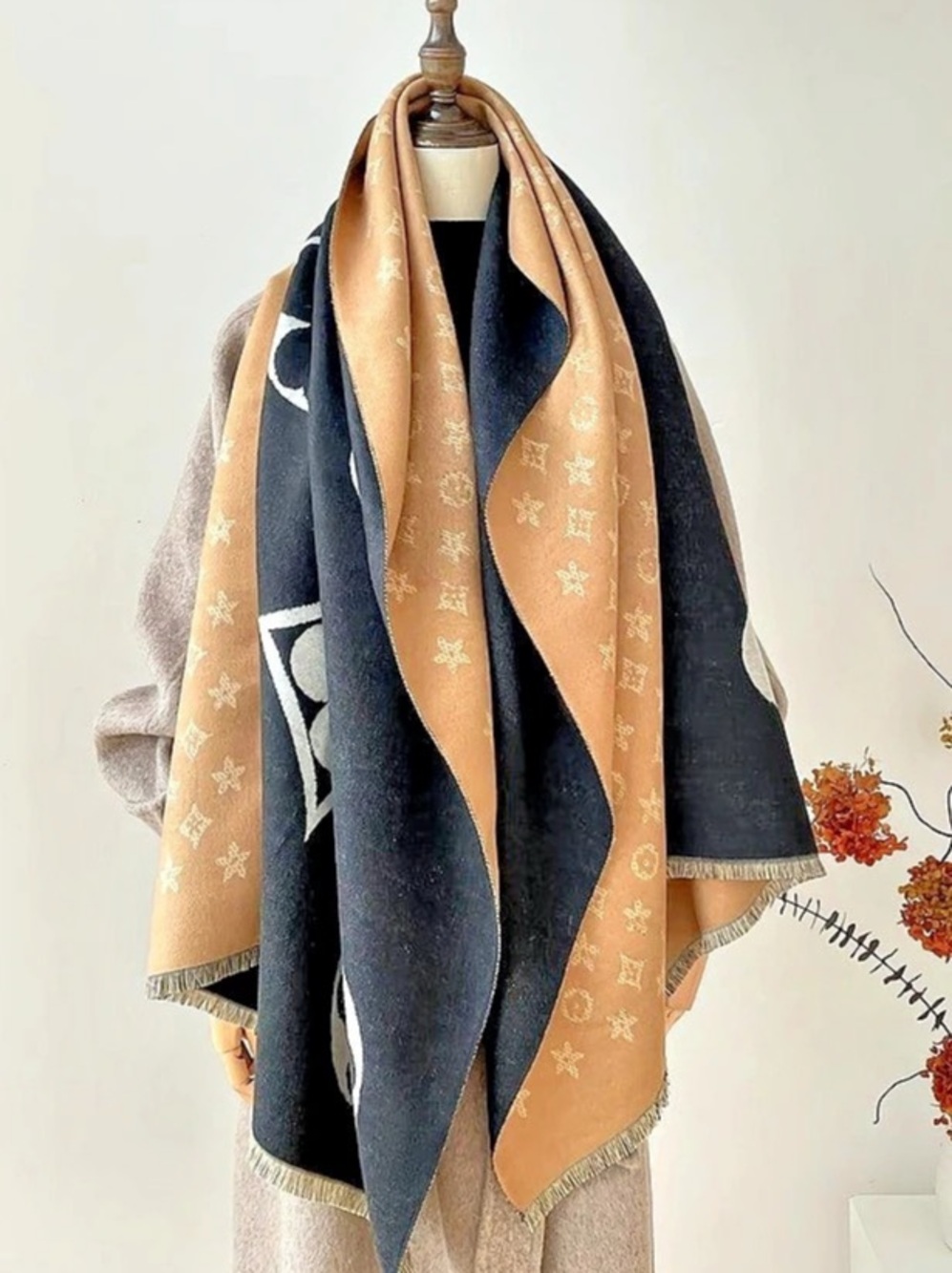 NWOT Super Soft Geometric Scarf multiple colors available